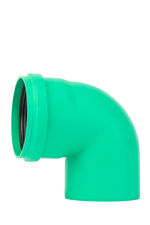 Codo macho-hembra 87,5° con junta elástica PP-MD Ostendorf/Crearplast-KG 2000, DN/OD 250 mm